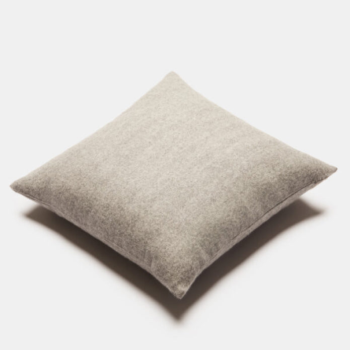 Alpaka Exclusive Fishbone Wool Kussen White / Gray | 40 x 40 cm