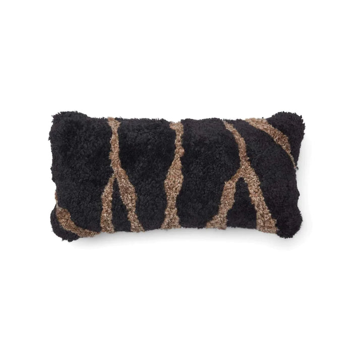 LivingLux Zebra Kussen, Short-Wool New Zealand Schapenvacht, double side