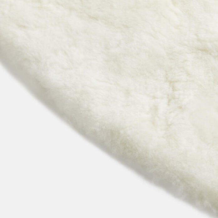Alpaka Sami Rond Vloerkleed Anti-Slip Natural White | Ø 120 cm