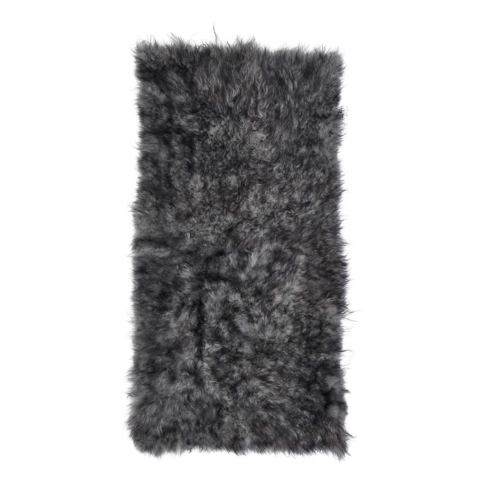 NC Living Cashmere Tibetan Sheepskin plaid | 60x120 cm. Plaid Natural Grey dark