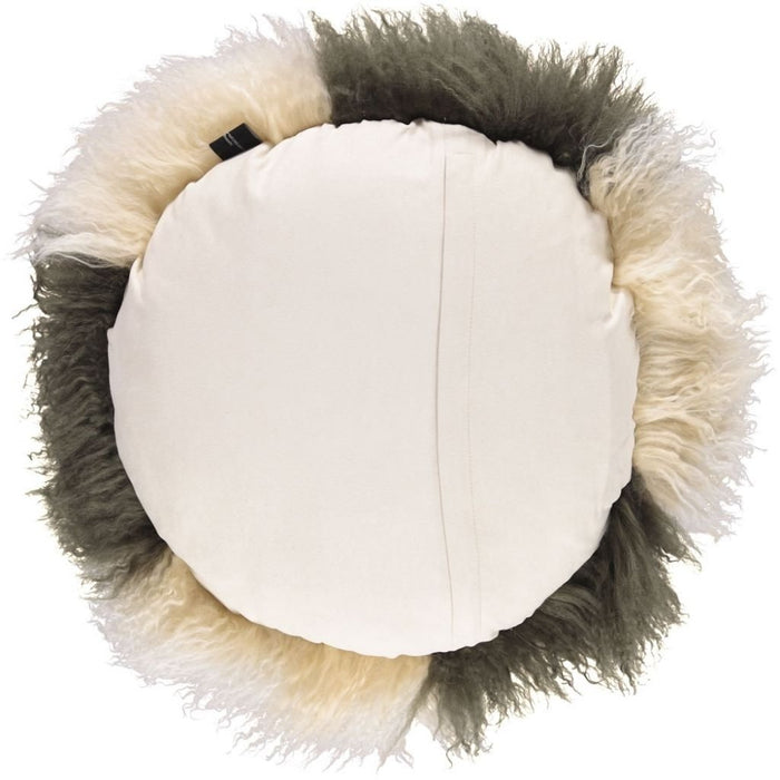NC Living Tibetan Sheepskin Cushion | Cake Collection | ÃƒËœ62 Cushions Arctic Sunrise/Hedge Green