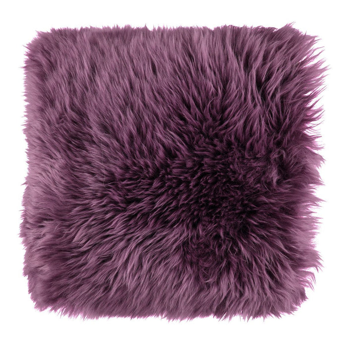 NC Living New Zealand Sheepskin Cushion | Longwool | 35x35 cm. Cushions Aubergine