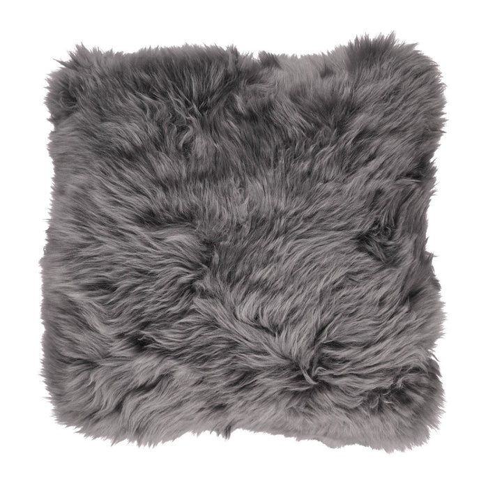 NC Living New Zealand Sheepskin Cushion | Longwool | 35x35 cm. Cushions Steel