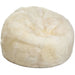 NC Living New Zealand Sheepskin Bean Bag | Longwool | M Bean Bags Ivory