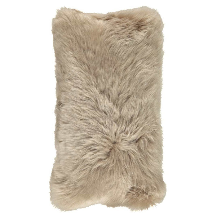NC Living New Zealand sheepskin Cushion - LongWool | 28x56 cm. Cushions Warm Sand