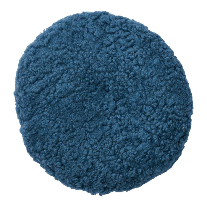 NC Living Round cushion in Sheepskin Wool | Doublefaced | ÃƒËœ40 cm. Cushions Coral Blue