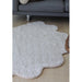 NC Living Shell Design Rug of Premium Quality Sheepskin, Short-Wool Curly 210x150 cm. Design Rugs Pearl