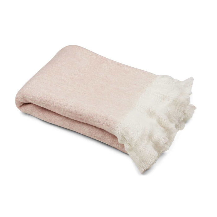 NC Living Throw of mohair wool | 130 x 170 cm. Throws Light Pink