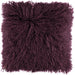 NC Living Tibetan sheepskin Cushion | 40x40 cm. Cushions Aubergine